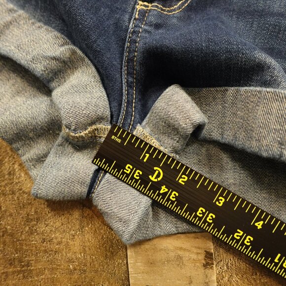 PAIGE Jimmy Jimmy Jean Shorts Women’s 25 Blue Roll Cuff Cabrera Distressed - Picture 6 of 11